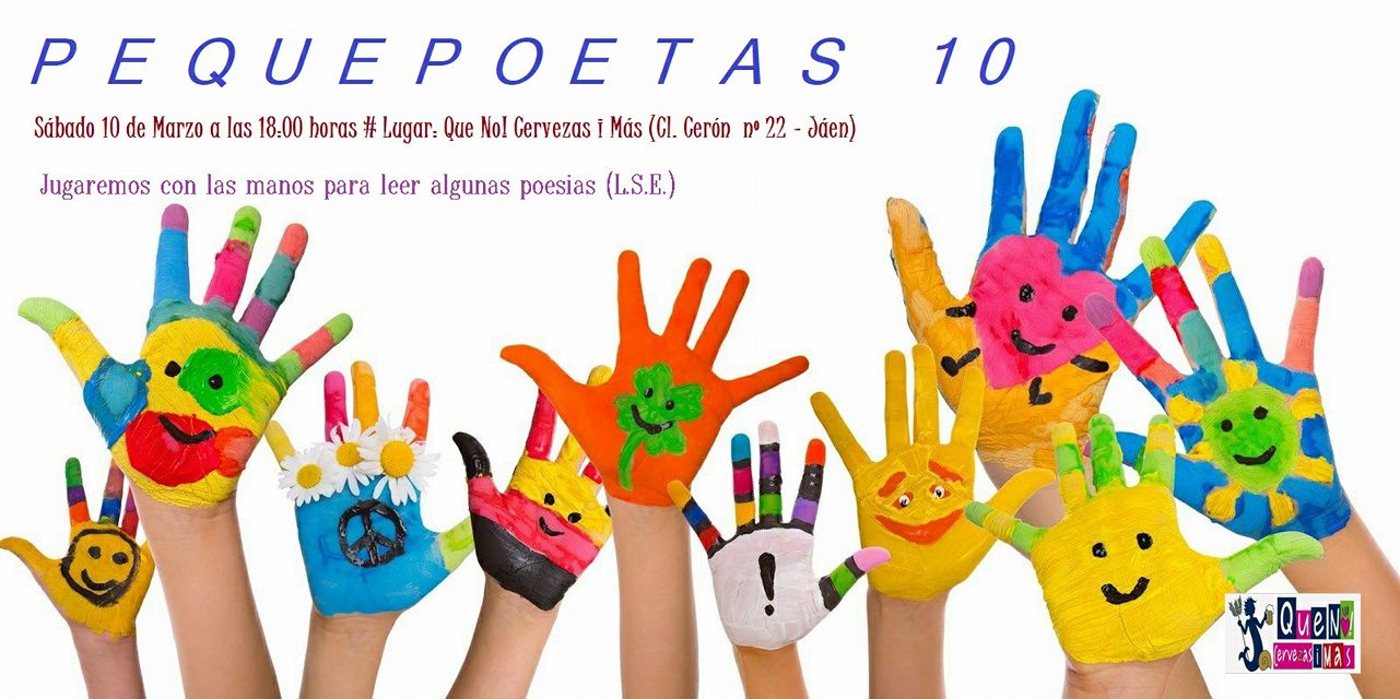Cartel Pequepoetas 10 Poesía en Jaén 24h