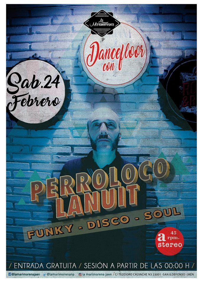 Cartel Concierto Perroloco Lanuit La Marimorena Jaén 24h