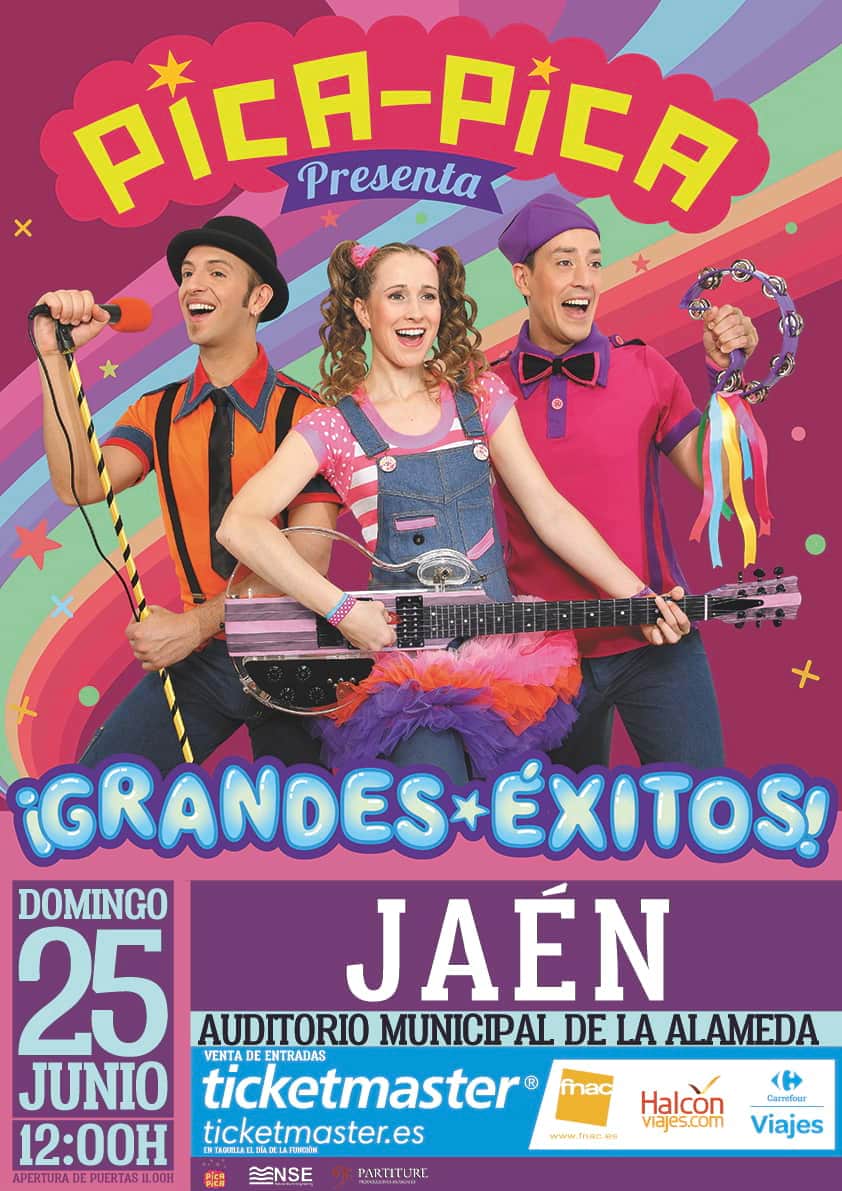 Espectáculo infantil. Pica Pica Grandes éxitos Jaén 24h