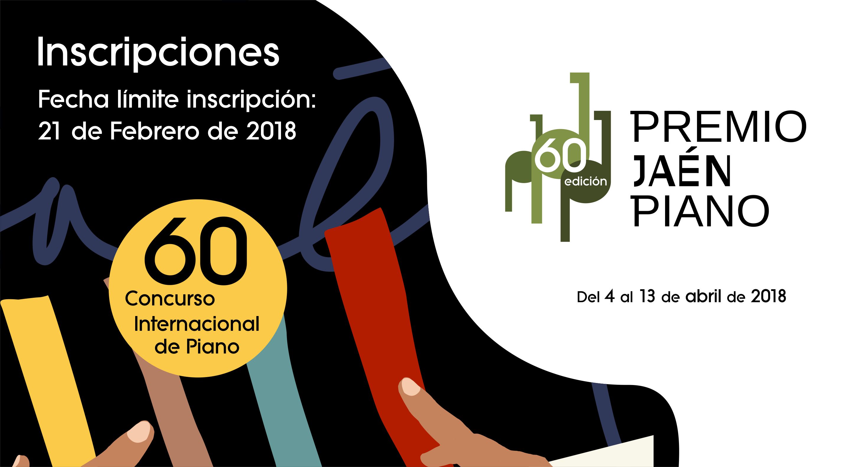 Cartel Premio Jaén Piano. XVI Maratón de Piano Jaén 24h