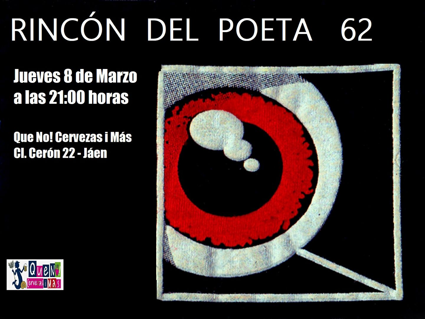 Cartel Poesía: Rincón del poeta 62 Jaén 24h