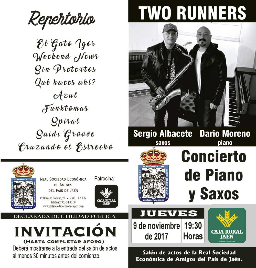 Cartel Concierto Two Runners Jaén 24h