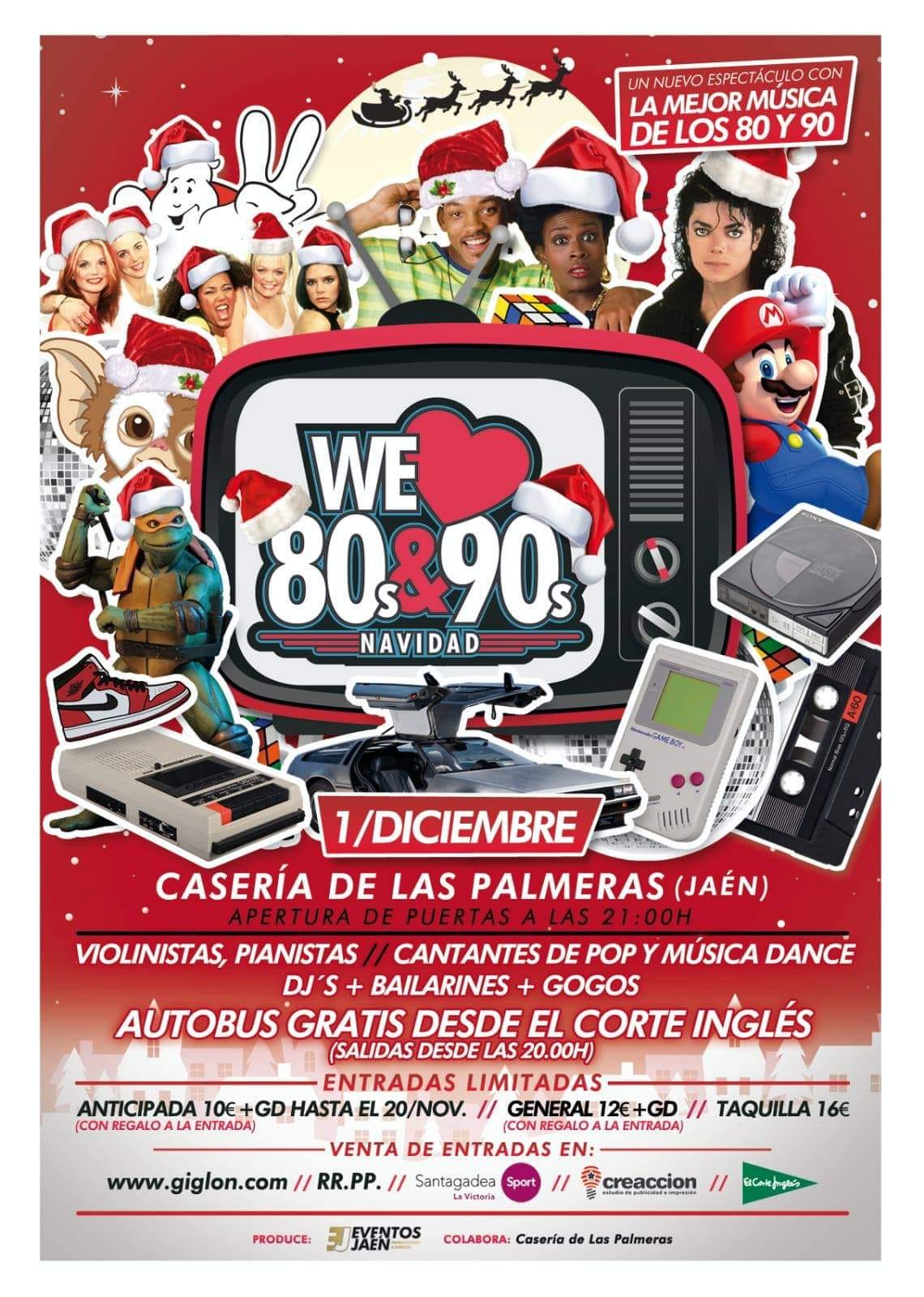 We Love 80s 90s musica Navidad jaen24h