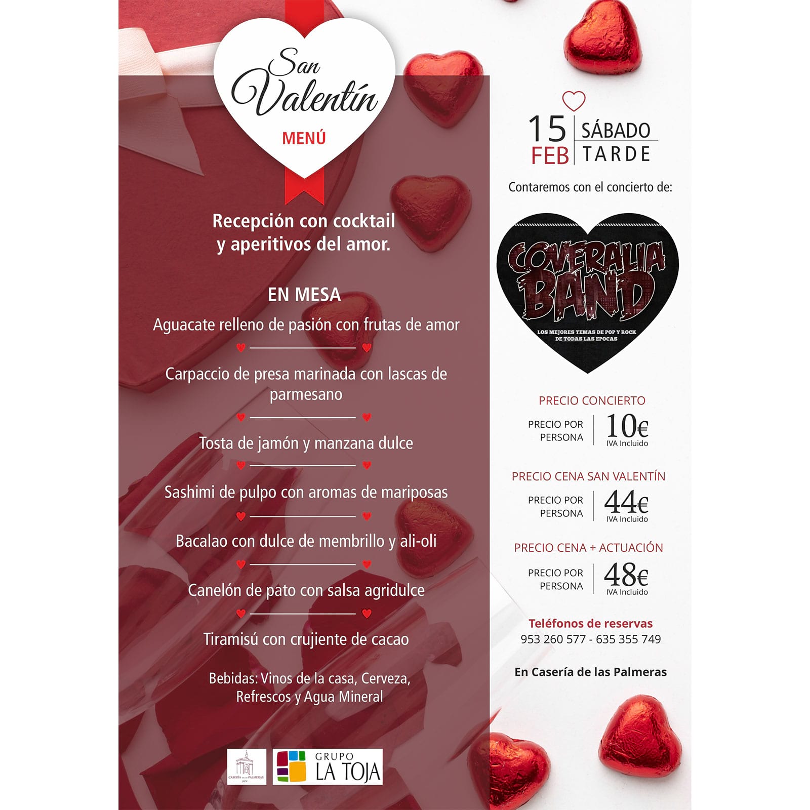 Cena San Valentín Jaén24h
