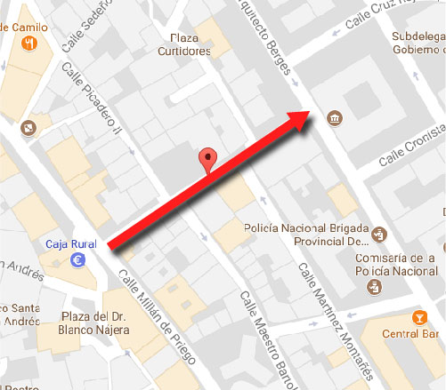 Calle Rey Alhamar sentido de circulación Jaén 24h