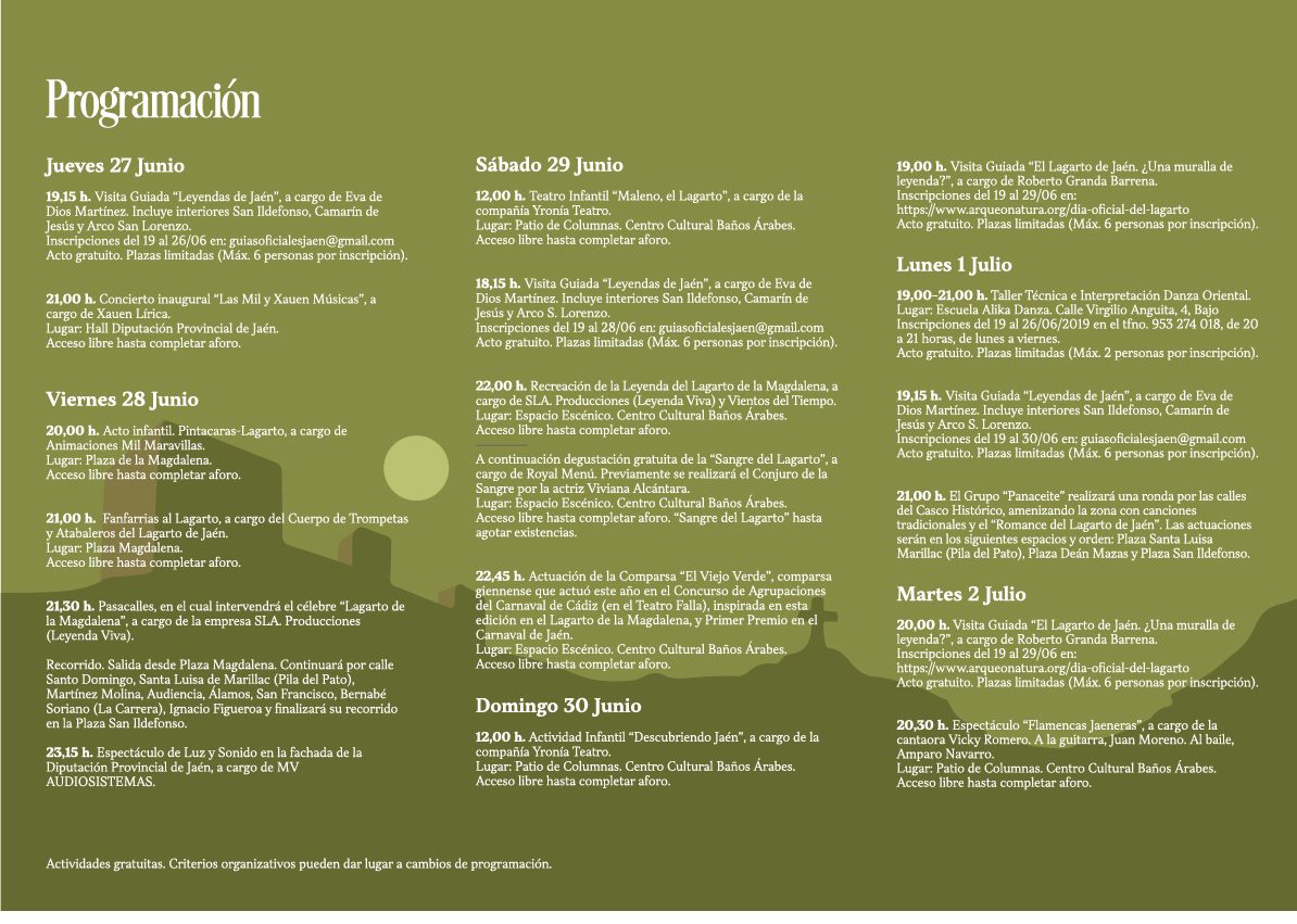 Día del lagarto de la magdalena