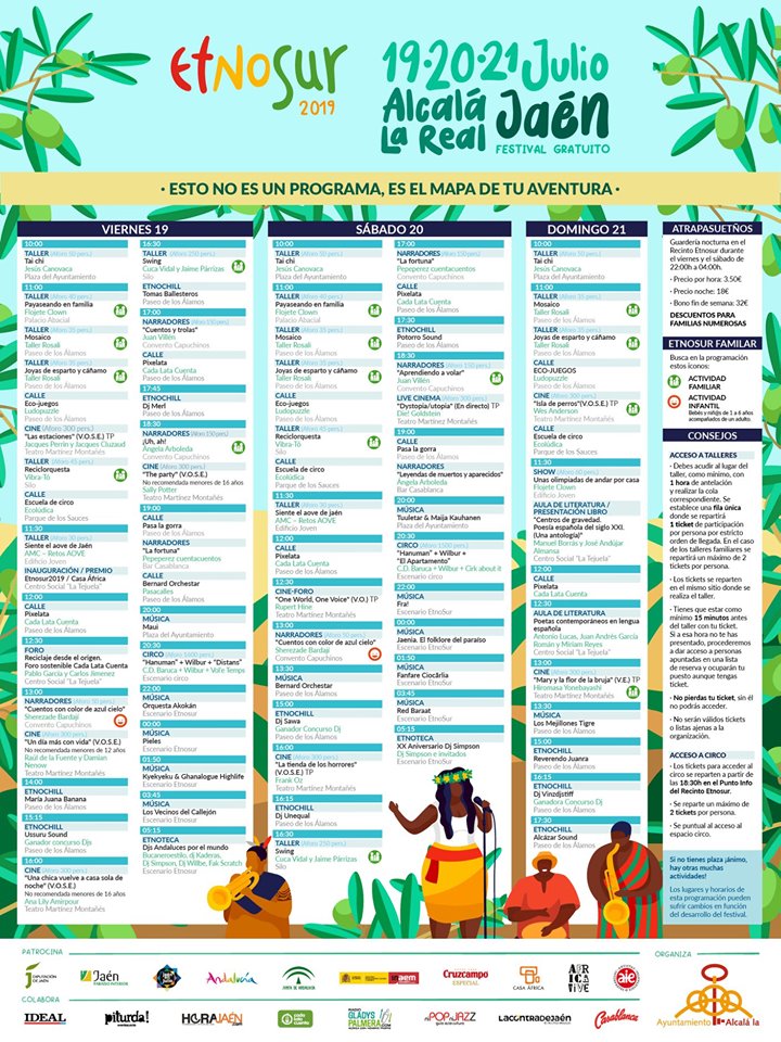 Programación Etnosur 2019 Jaén 24h