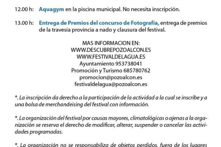 Festival del Agua en Pozo Alcón 