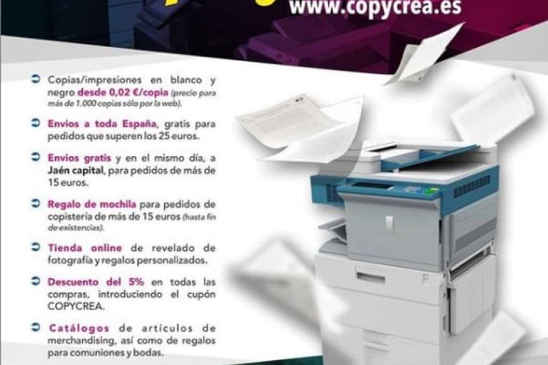 Copycrea regalos personalizados y fotocopias en Jaén